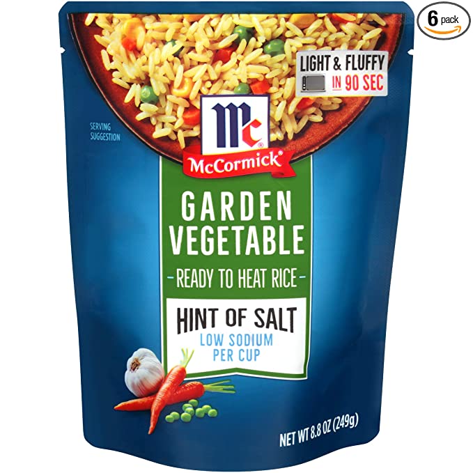 Mccormick Rice With Garden Vegetable Ready To Eat 249Gm
