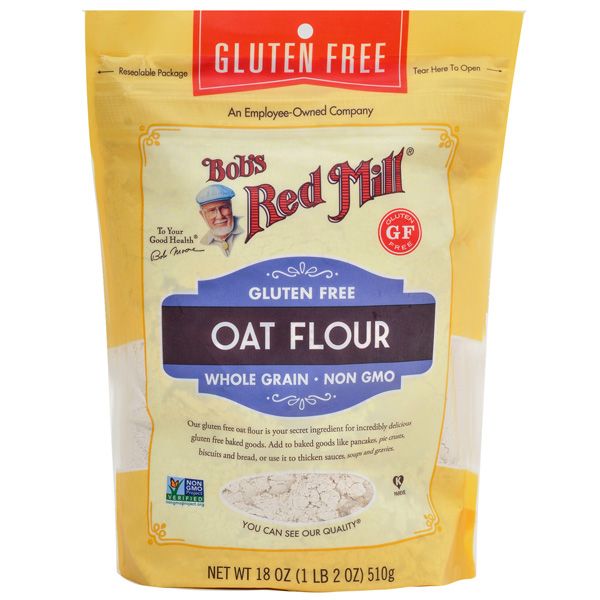 Bobs Red Mill Ge Whole Grain Oat Flour 18Oz