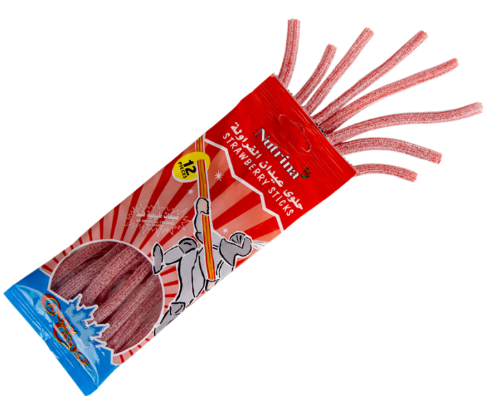 Nutrina Strawberry Sticks 75Gm
