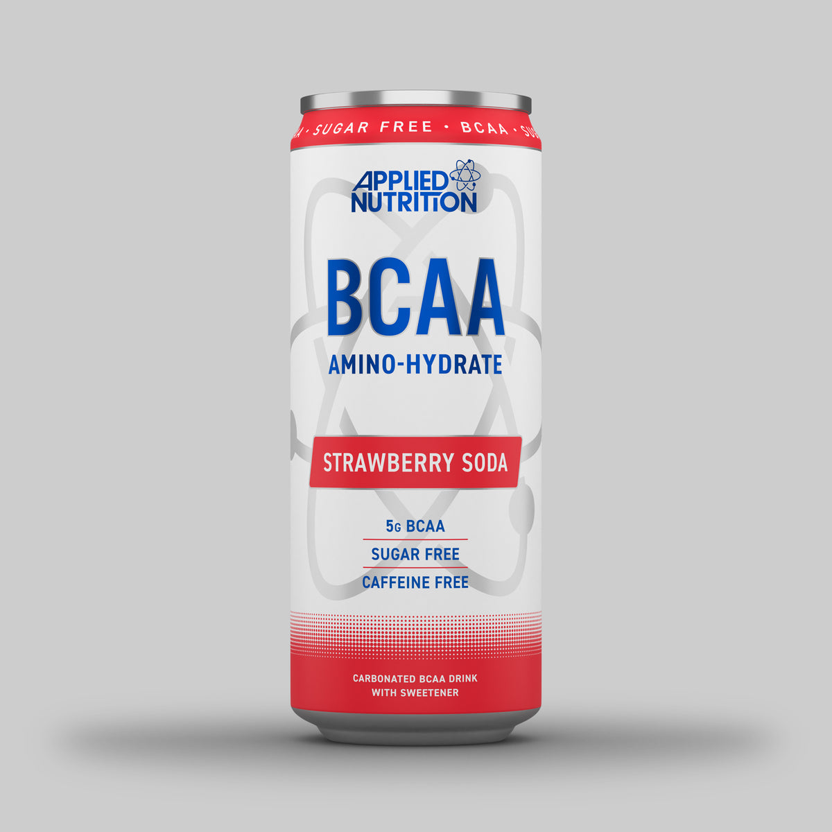 علب الفراولة والصودا التطبيقية Bcaa خالية من الكافيين 330 مل