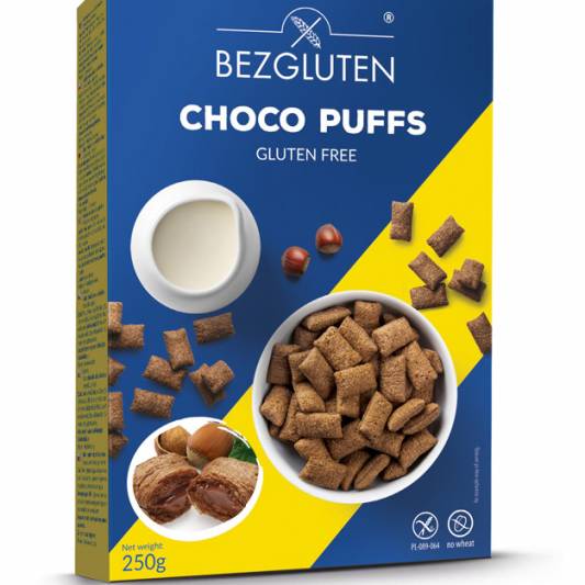 Bezgluten Choco Puffs Gluten Free 250Gm