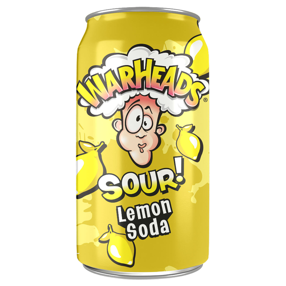 Warheads Lemon Sour Soda 355Ml