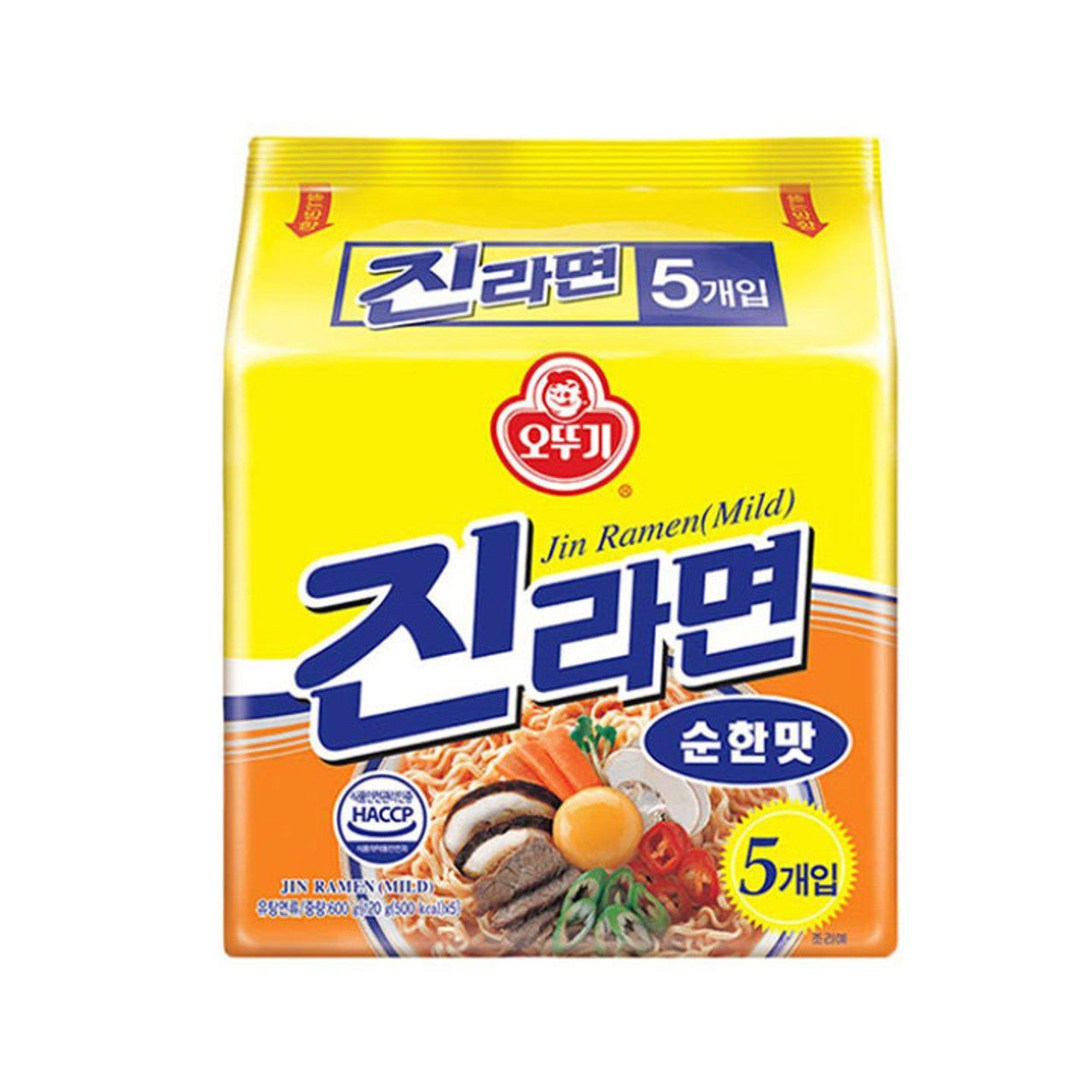 Ottogi Mild Multi Jin Ramen 120Gm