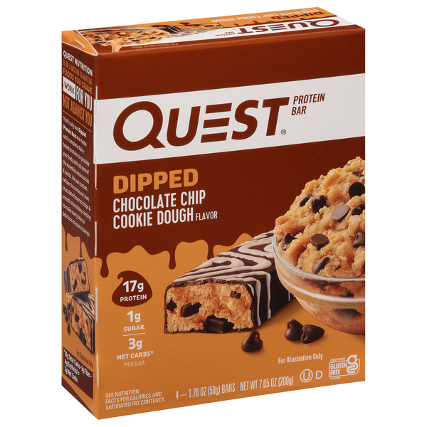 Quest Dipped Chocolate Cookie Dough Protein Bar 50Gm