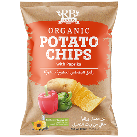 Rb Foods Paprika Organic Potato Chips 100Gm
