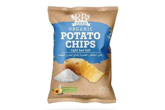Rb Foods Sea Salt Organic Potato Chips 40Gm