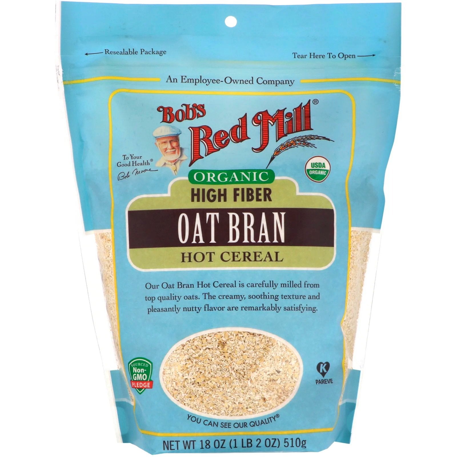 Bobs Red Mill Organic High Fiber Hot Cereal 16Oz