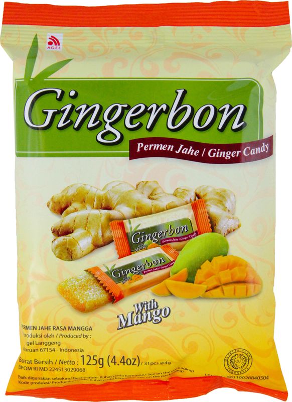 Pt Agel Mango Gingerbon Candy 125Gm