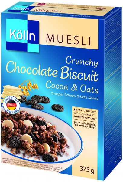 Kolln Crunchy Choco Biscuits Muesli 375Gm