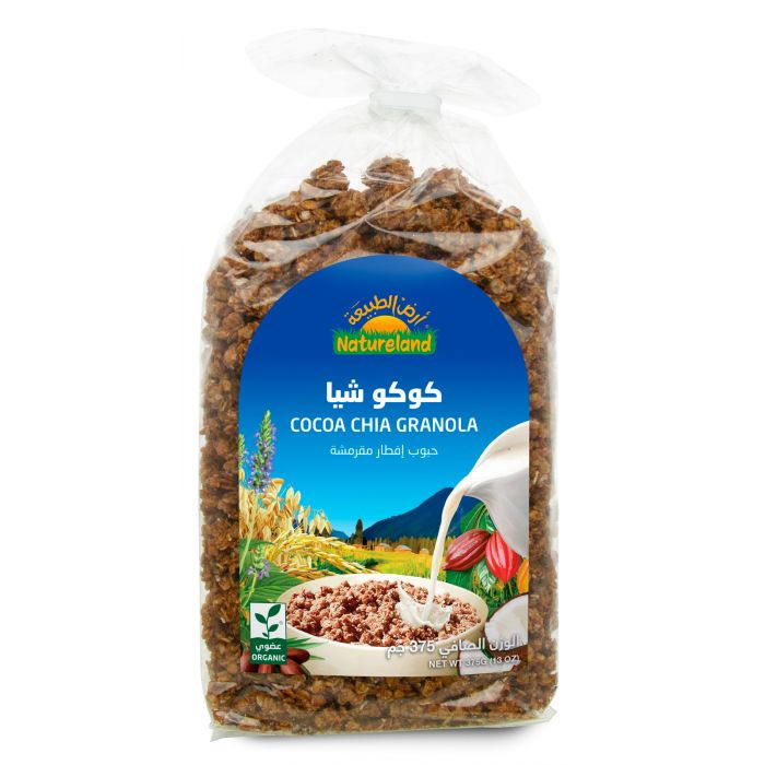 Natureland Cocoa Chia Granola 375Gm