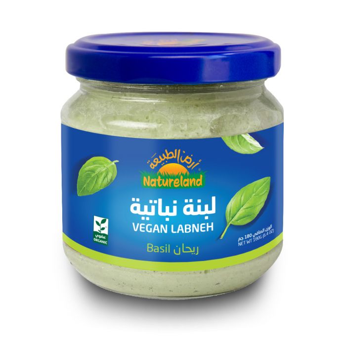 Natureland Basil Vegan Labneh - Basil 180Gm