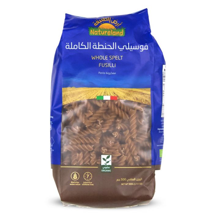 Natureland Whole Spelt Fusilli 500Gm