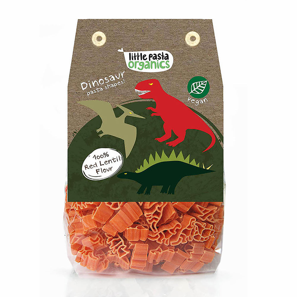 Little Pasta Red Lentil Dino Shaped Pasta 250Gm