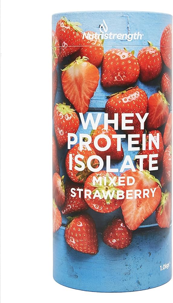 Nutristrength Strawberry Whey Isolate Protein 1Kg