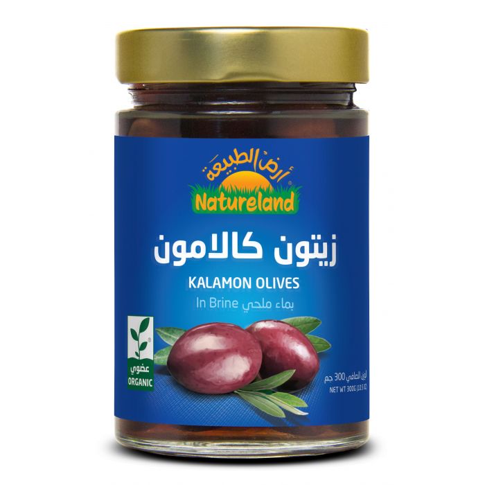 Natureland Kalamon Olives In Brine 300Gm