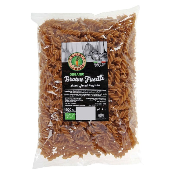 Organic Larder Brown Fusilli 500Gm
