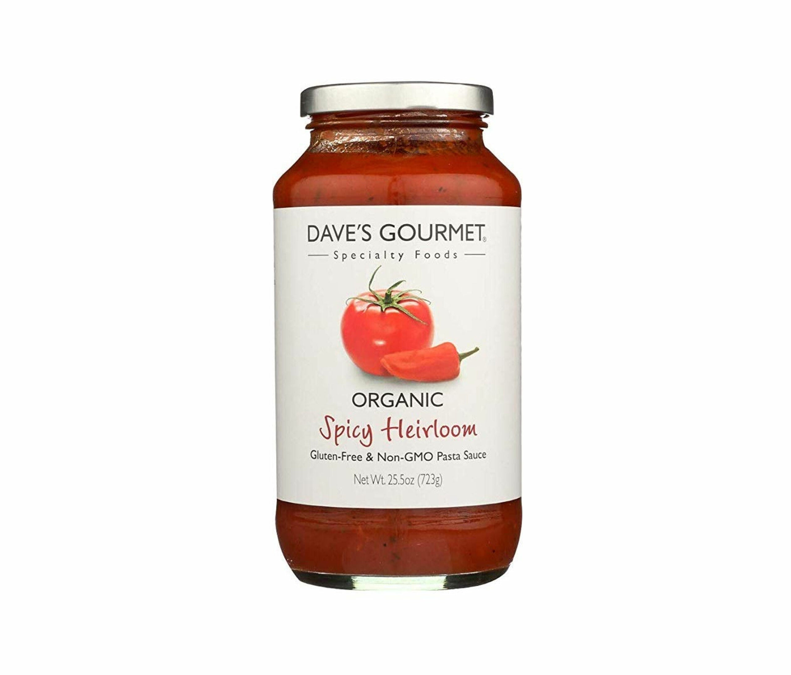Daves Gourmet Gf Org Spicy Heirloom Pasta Sauce 25.5Oz