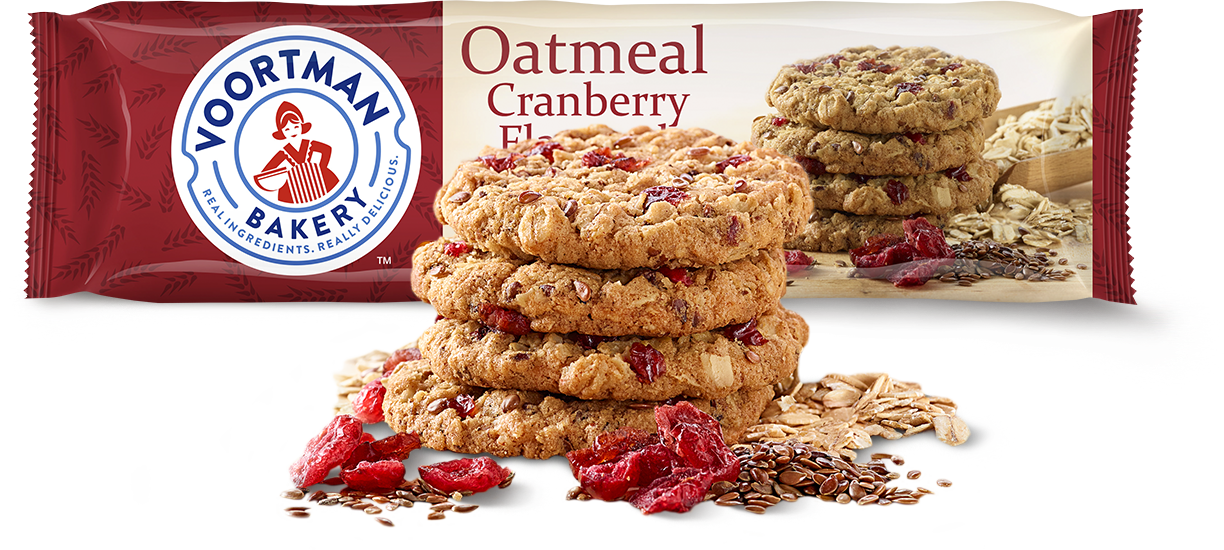 Voortman Omega-3 Cranbbery Flax Cookies 350Gm