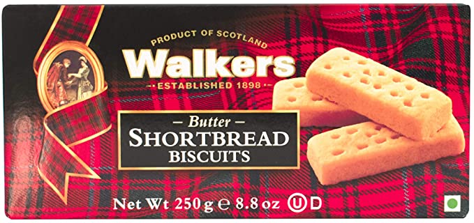Walkers Pure Butter Shortbread 250Gm