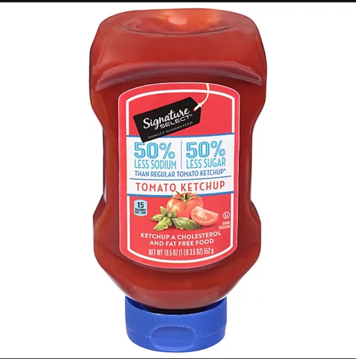 Signature Sel Less Sodium, Less Sugar Ketchup 552Gm