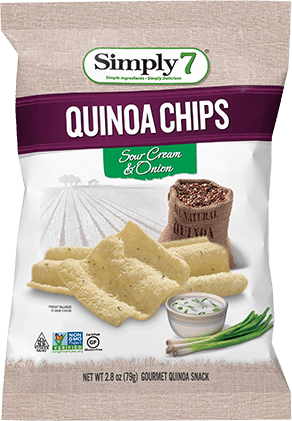 Simply 7 Sour Cream & Onion Quinoa Chips 79Gm