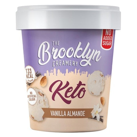 The Brooklyn Creamery Vanilla Almond Keto Ice Cream Tub 450Ml
