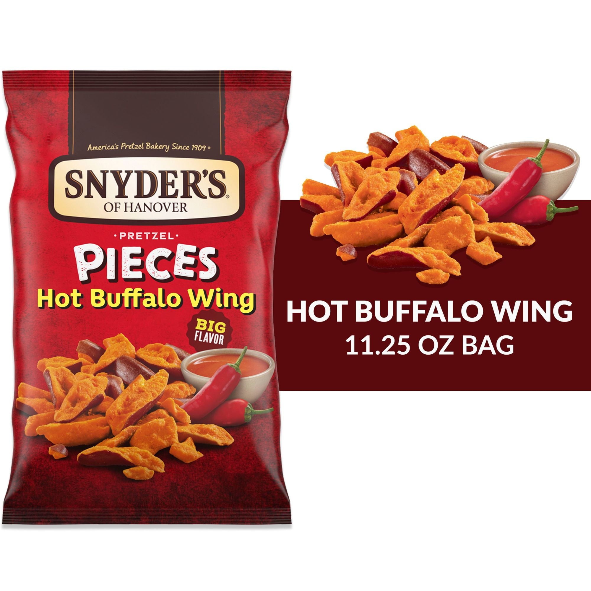 Snyders Hot Buffalo Wing Pieces 319Gm