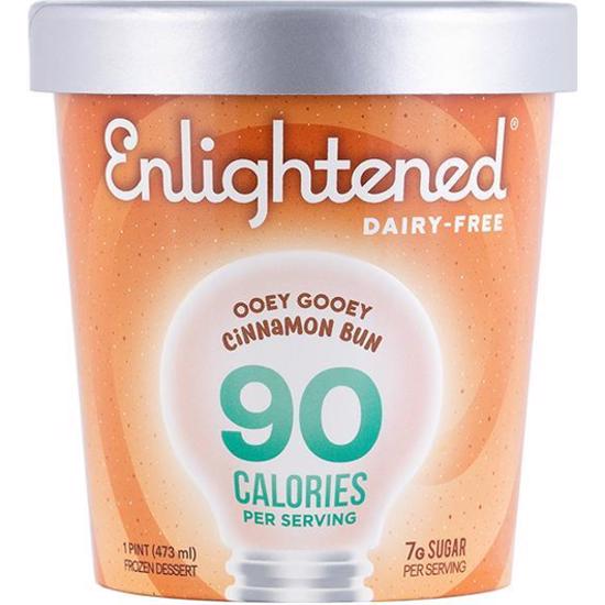 Enlightened Dairy Free Ooey Gooey Chinnamon Bun Ice Cream 473Ml