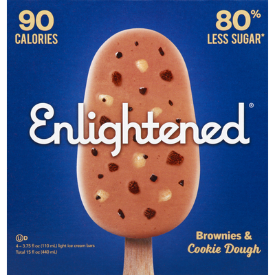 Enlightened Brownies & Cookie Dough Ice Cream Bar 440Ml