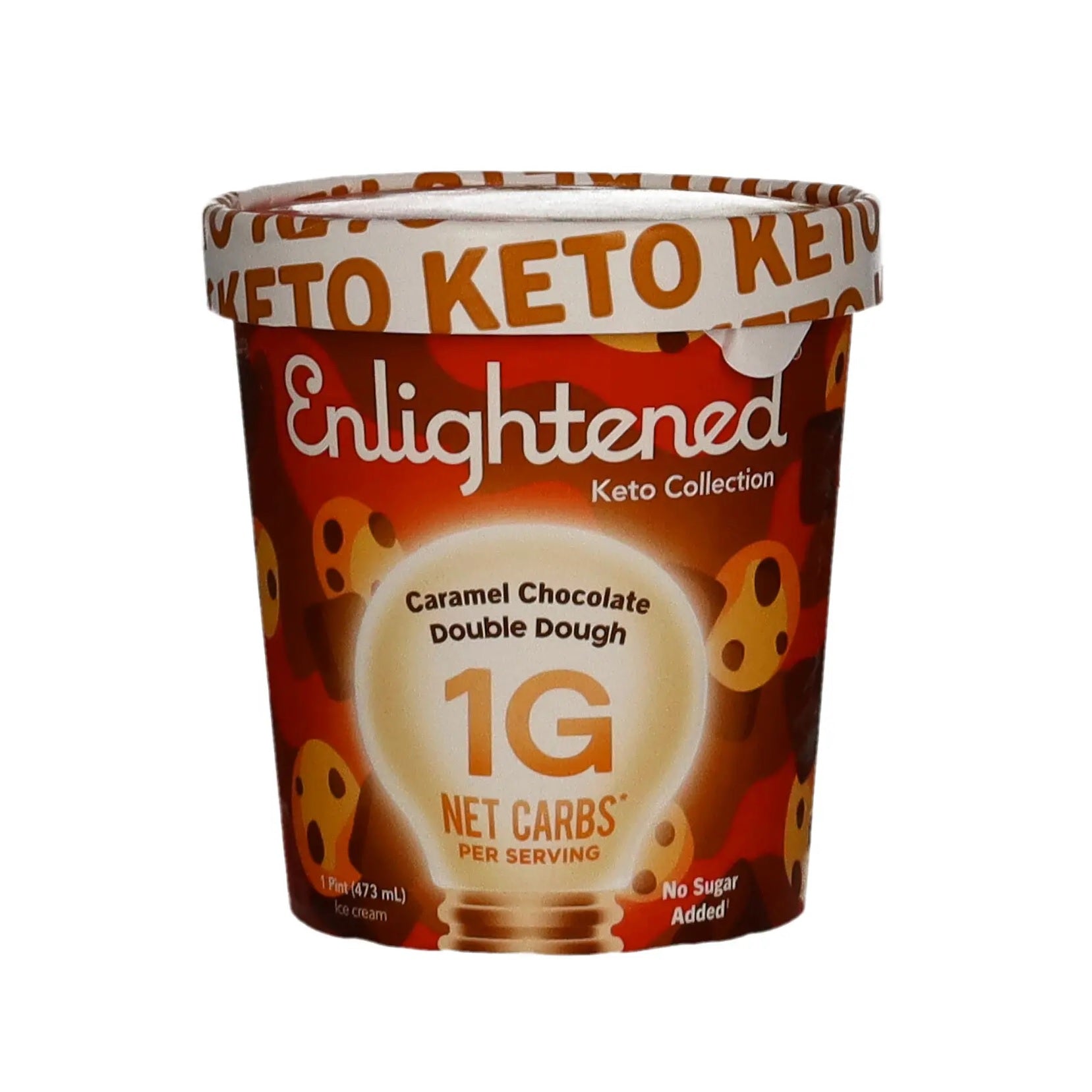 Enlightened Caramel Chocolate Double Dough Ice Cream 473Ml