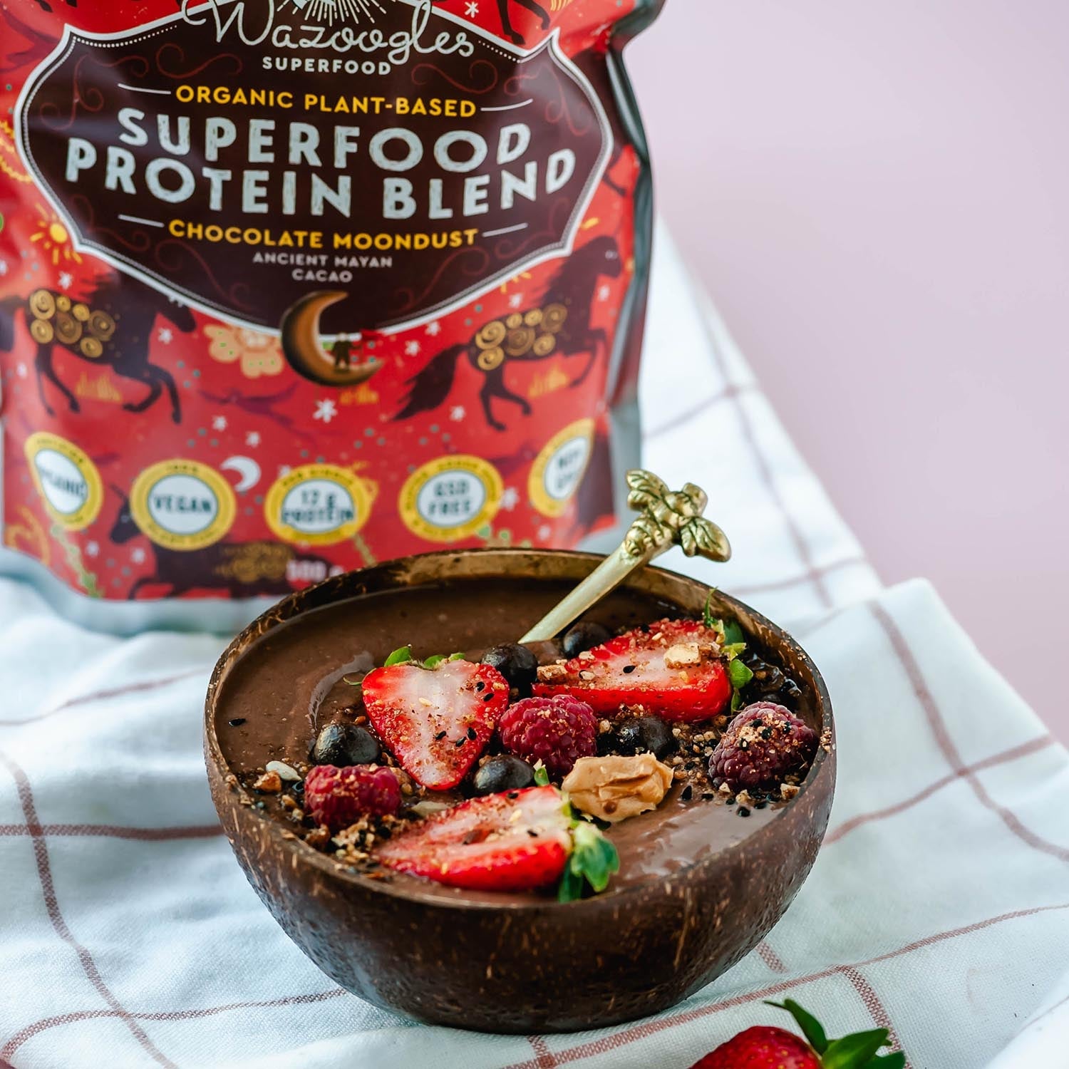 Wazoogles Chocolate Moondust Protein Smoothie Blend 1Kg