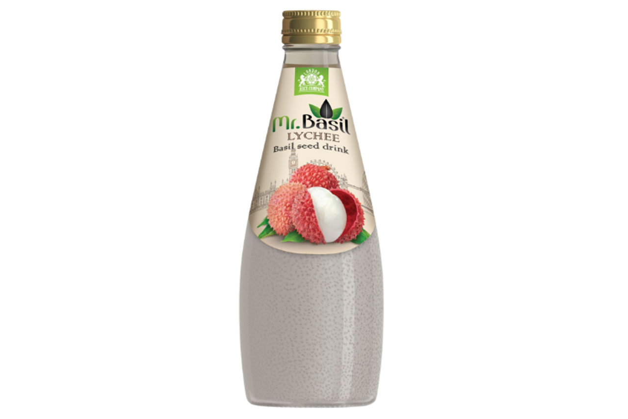 Mr.Basil Lychee Basil Seed Drink 290Ml
