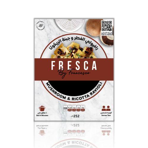 Fresca Mushroom And Cheese Ravioli Fresh Pasta 252Gm