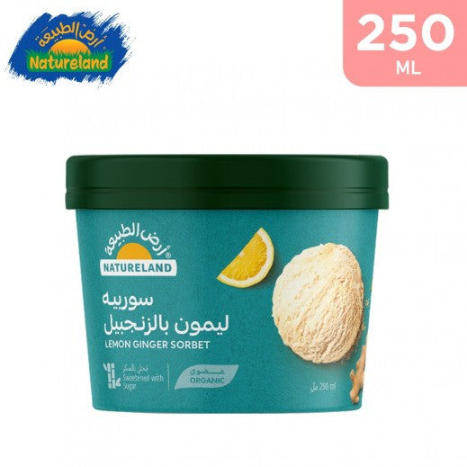 Natureland Lemon Ginger Sorbet 250Ml