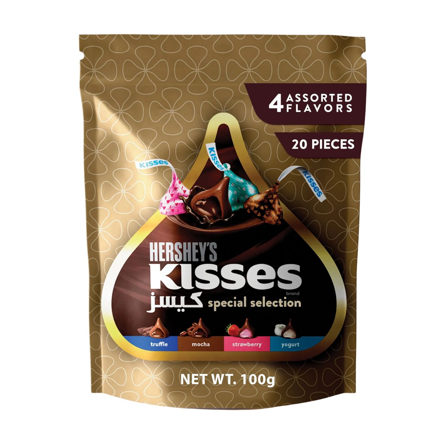 Hersheys Classic Kisses 20Pieces Assorted 100Gm
