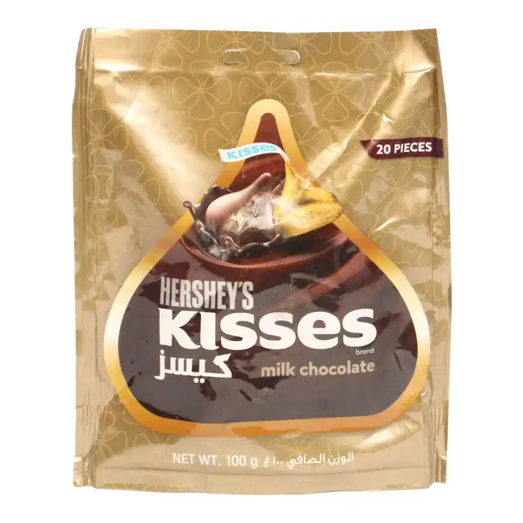 هيرشيز شوكولاتة الحليب كيسز 20 قطعة 100 جم