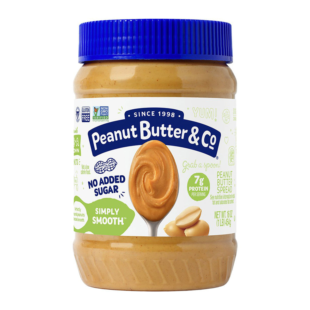Pb & Co Simply Smooth No Added Sugar Peanut Butter 16Oz