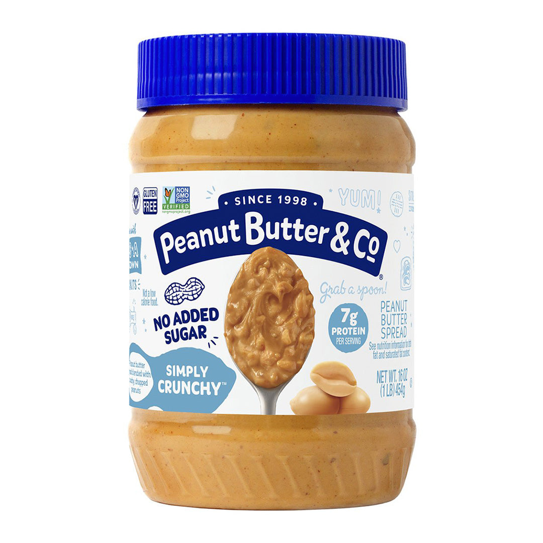 Pb & Co Simply Crunchy No Added Sugar Peanut Butter 16Oz