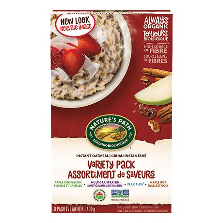 Natures Path Varaiety Pack 4 Flavor Organic Oatmeal 400Gm