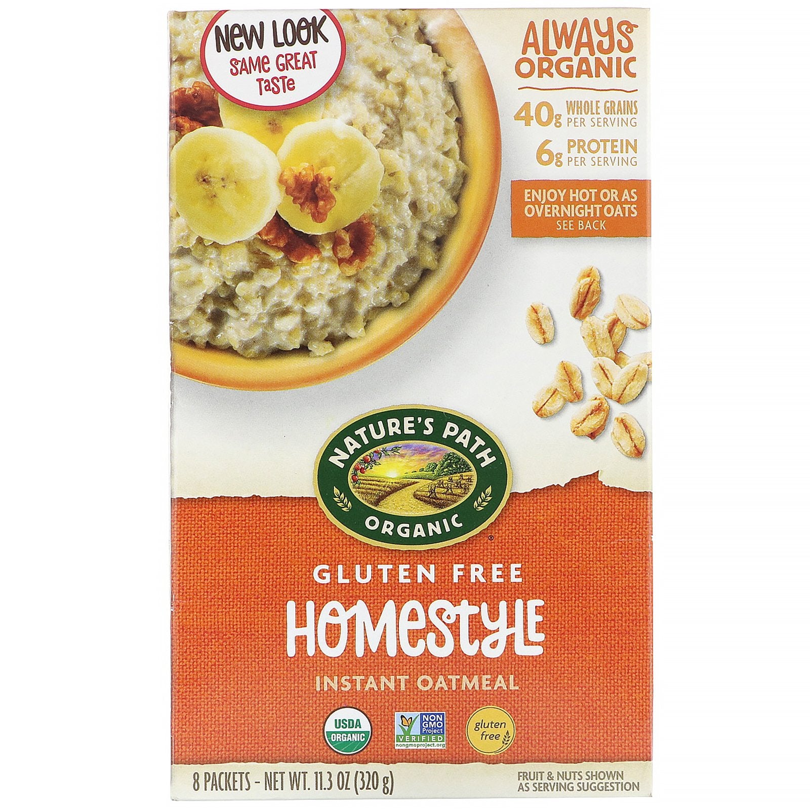 Natures Path Gf Homestyle Organic Oatmeal 320Gm