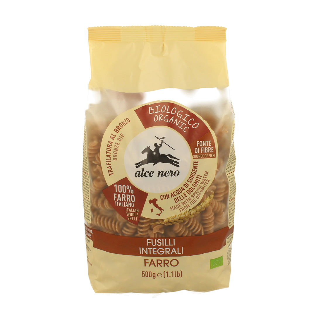 Alce Nero Org Fusilli Farro Pasta 500Gm