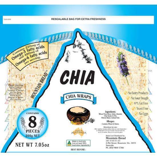 Mountain Bread Chia Wrap 200Gm