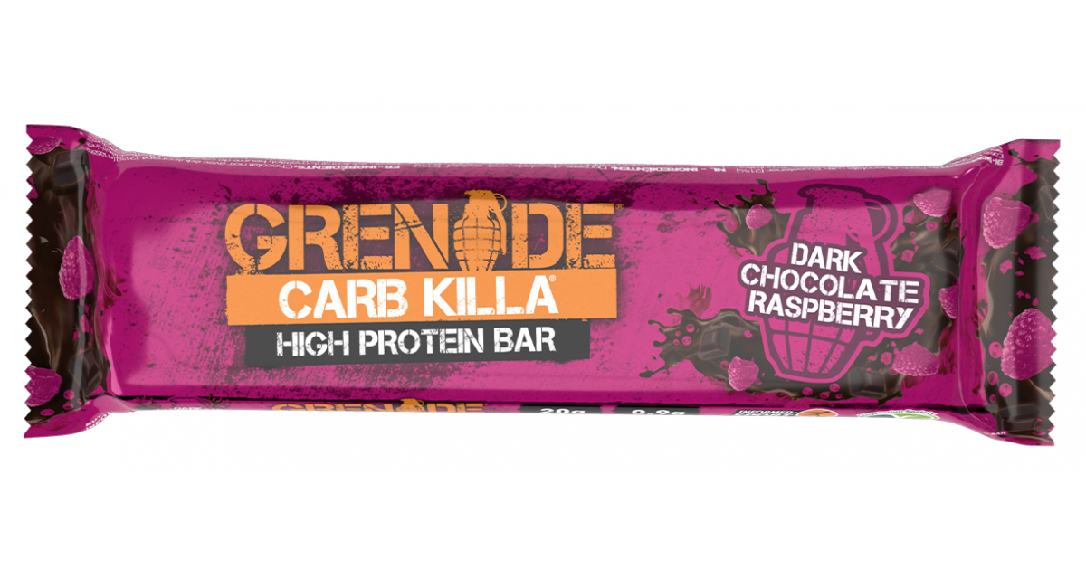 Grenade Dark Chocolate Raspberry Protein Bar 60Gm