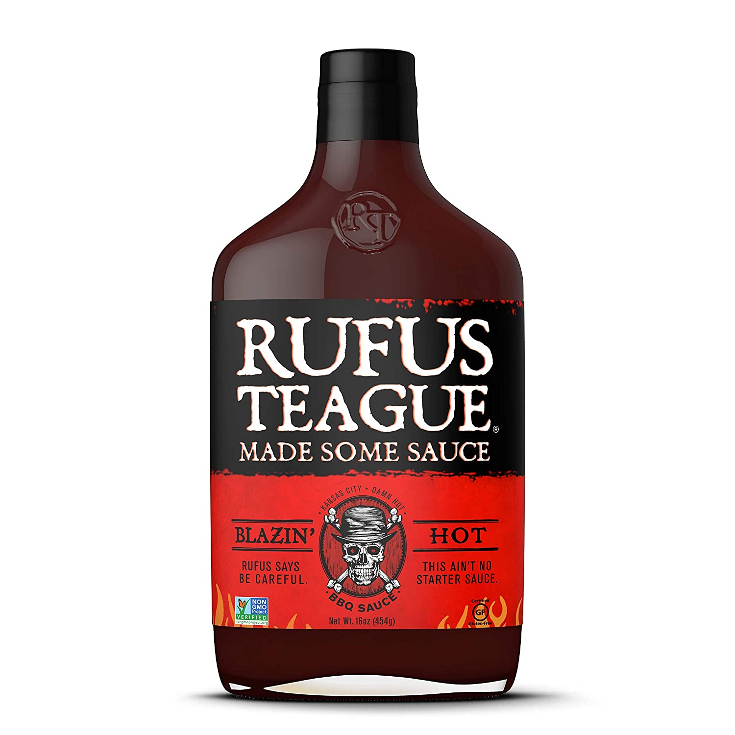Rufus Teague Blazin Bbq Sauce 16Oz