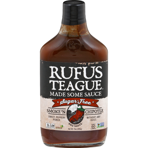 Rufus Teague Sugar Free Smoke & Chipotle Bbq Sauce 16Oz
