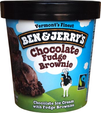 Ben & Jerrys Chocolate Fudge Brownie Ice Cream 473Ml