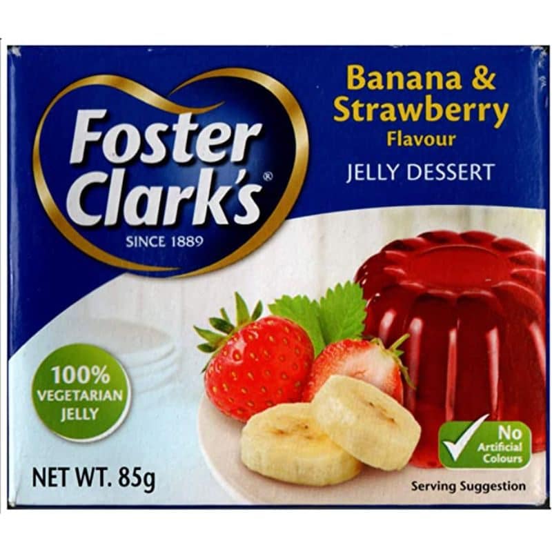 Foster Clark Banana Strawberry Jelly 85Gm