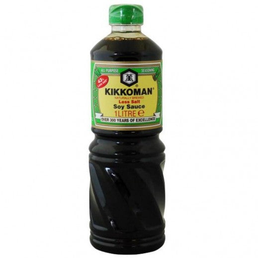 Kikkoman Less Salty Soy Sauce 1Ltr