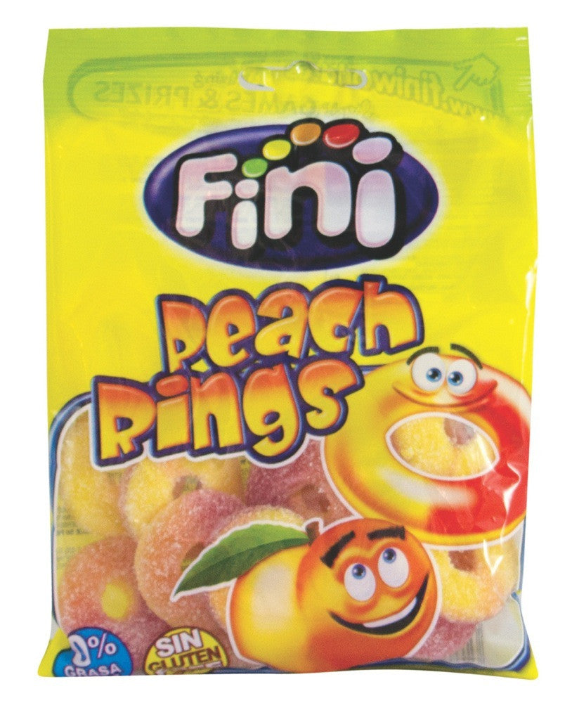 Fini Sour Peach Ring Candy 100Gm