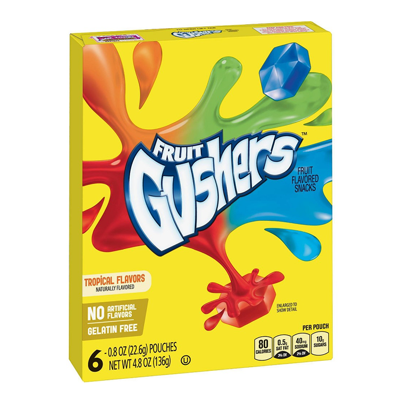 Gushers Tropical Flavour Candy 136Gm